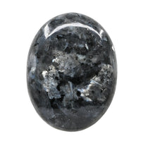 Larvikite Palm Stone - Hot Massage Worry Stone for Natural Body Chakra Balancing, Reiki Healing and Crystal Grid Larvikite