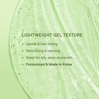 Quench Skin Detox Gel Face Wash with Matcha Green Tea Anti-Oxidants | Korean Face Wash for Oily & Acne-Prone Skin | Made in Korea (100ml)
