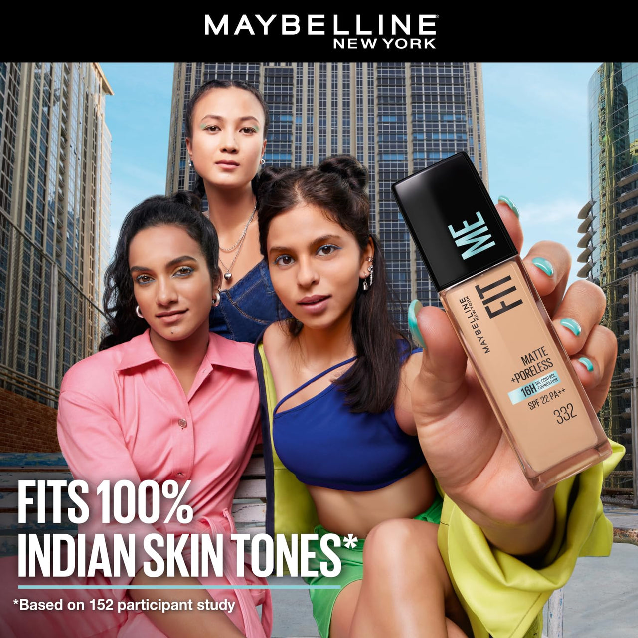 Maybelline New York Liquid Foundation, Matte Finish, With SPF, Absorbs Oil, Fit Me Matte + Poreless, 118 Light Beige, 30 ml