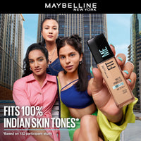 Maybelline New York Liquid Foundation, Matte Finish, With SPF, Absorbs Oil, Fit Me Matte + Poreless, 118 Light Beige, 30 ml