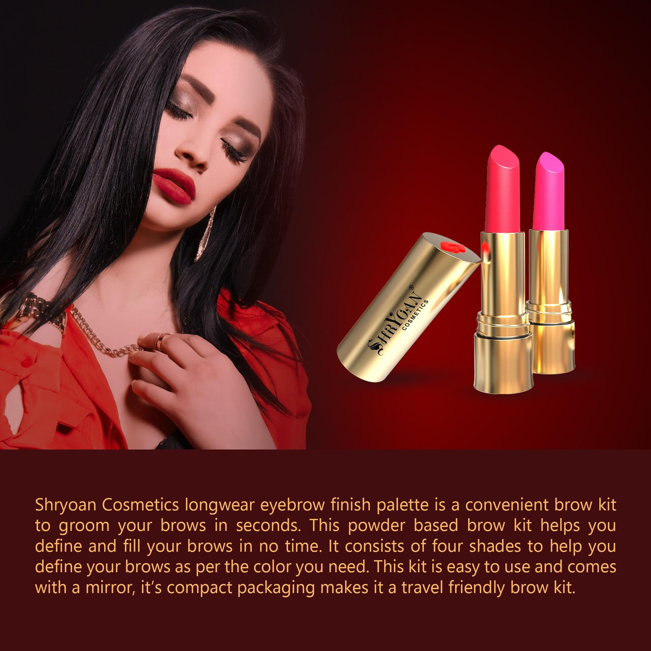 Shryoan Women's Long Lasting Non-Transfer Matte Lipstick| Smudge & Waterproof Lipstick With 24 Hr Stay (Shade 14)