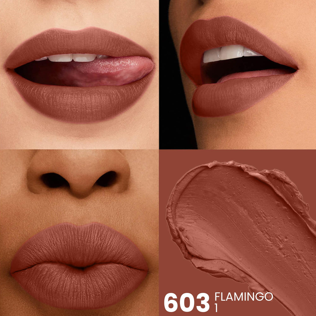 Seven Seas HD Intense Matte Lipstick | Non-Transfer | Lipstick For Women (603-Flamingo1, 3.5G)