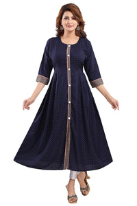 Priscilla RAYON COTTON FEEDING KURTIS FOR WOMEN WITH ZIPPERS 1122
