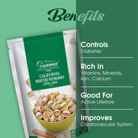 Gourmia California Roasted Extra Large Pistachios Lightly Salted 400g (200g x 2)