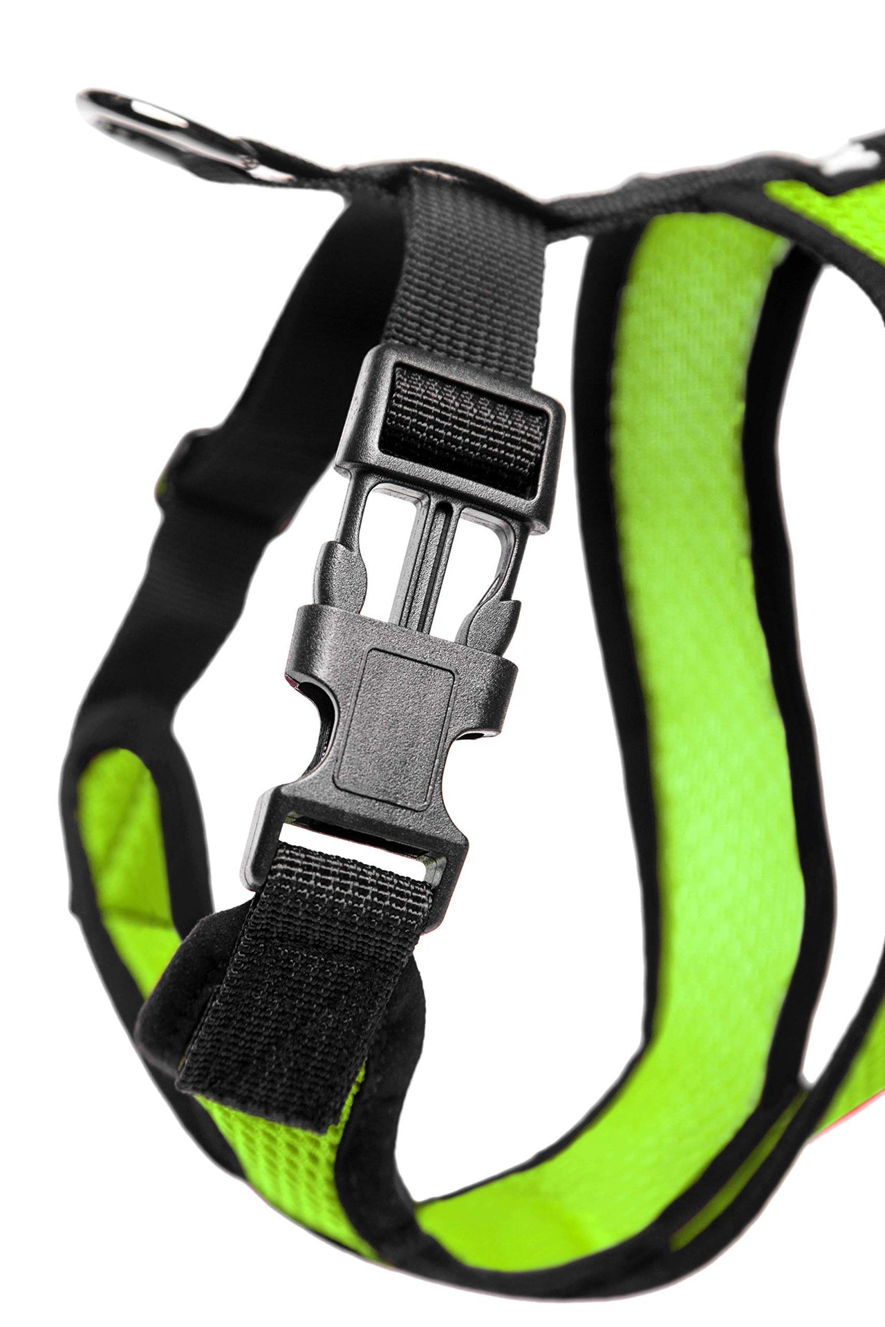 Gooby Comfort X Head In Harness - Green, Large - No Pull Small Dog Harness, Patented Choke-Free X Frame - Perfect on the Go Dog Harness for Medium Dogs No Pull or Small Dogs for Indoor and Outdoor Use Large Chest (17-22.5")