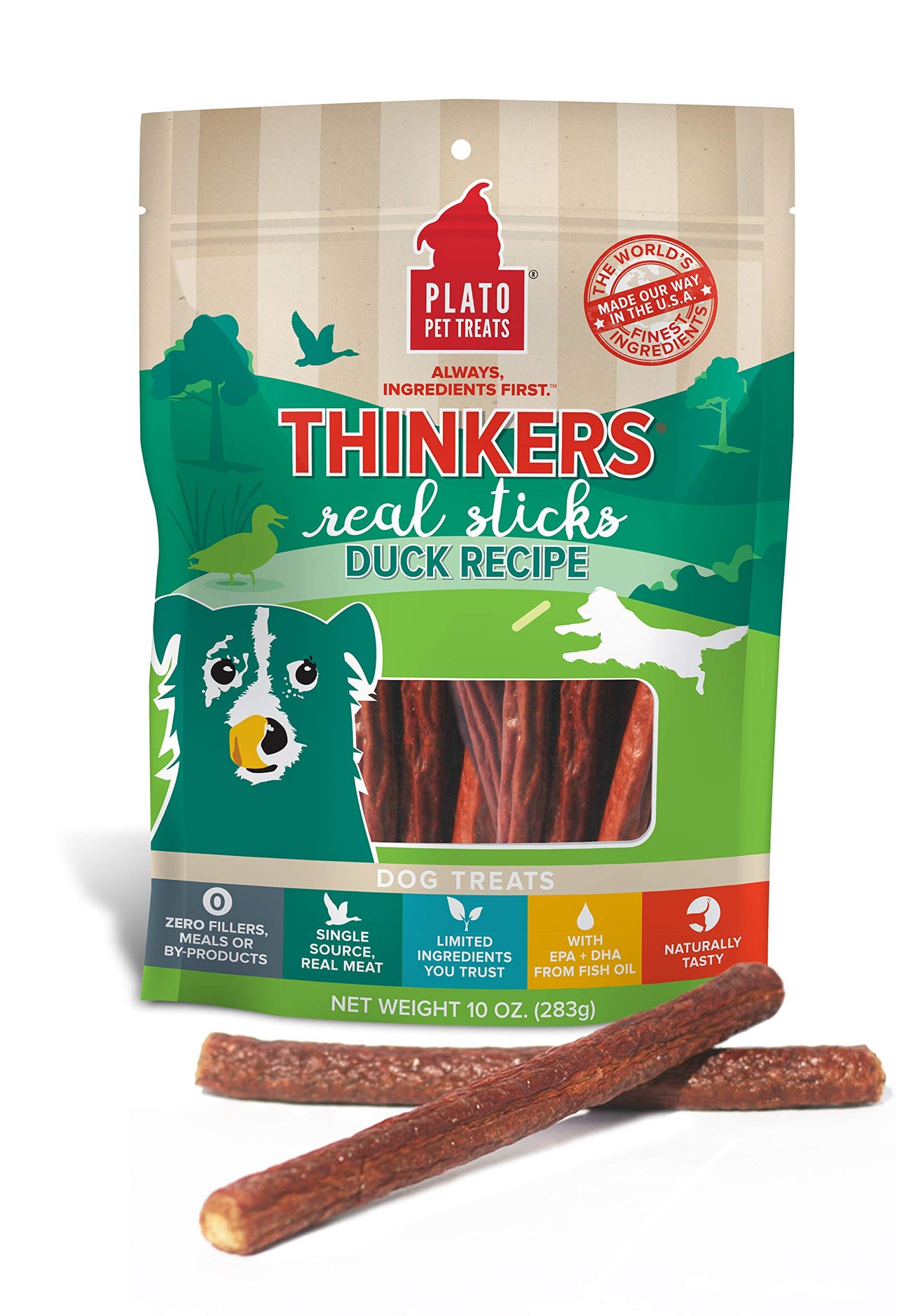 PLATO Thinkers Duck 18oz, Natural (850002221572) 1.13 Pound (Pack of 1)