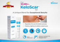 Brinton Keloscar Gel | Surgical Scar Gel for All Skin Types Stimulates Skin Regeneration (15 g) x Pack of 2