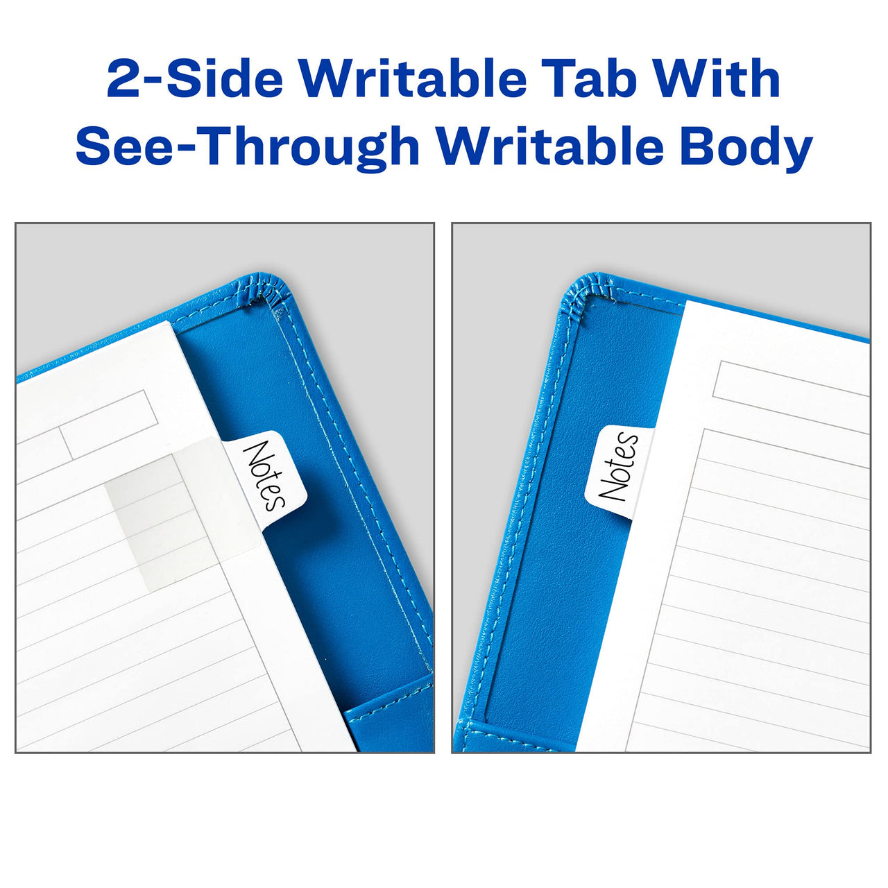 Avery Mini Ultra Tabs, 1" x 1.5", 2-Side Writable, White, 40 Repositionable Tabs (74788) (Pack of 2) 1 x 1.5 (Pack of 2)