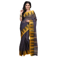 Raj Sarees Women's  Pure Georgette Saree Without Blouse Piece Mustard Yellow; Golden