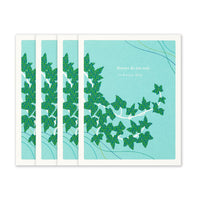 Compendium Positively Green 4-Pack of Sympathy Cards – Stories do not end (Four Cards Total, One Design, with Envelopes) Sympathy - 