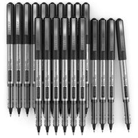 ARTEZA Rollerball Pens, Pack of 20, Fine Point, 0.5mm Black Liquid Ink Pens for Bullet Journaling, Office Supplies for Writing, Taking Notes, School 20 Pack - 0.5 mm