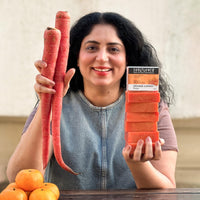 Soulflower Orange Carrot Bath Soap for Soothing & Refreshing Skin, Moisturization, Enriched with Essential Oils, Exotic Herbs & Aroma Organic & Handmade, Grade 1 BIS Standard - (Pack of 2) 150g Each
