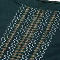 Stylum Women's  Printed Cotton Straight Kurta Pant Dupatta Set