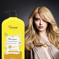 TryOnes gold shampoo for radiant, soft and silky hair For Hair Moisturizing Shine And Protection With Argan Oil 1000 ml