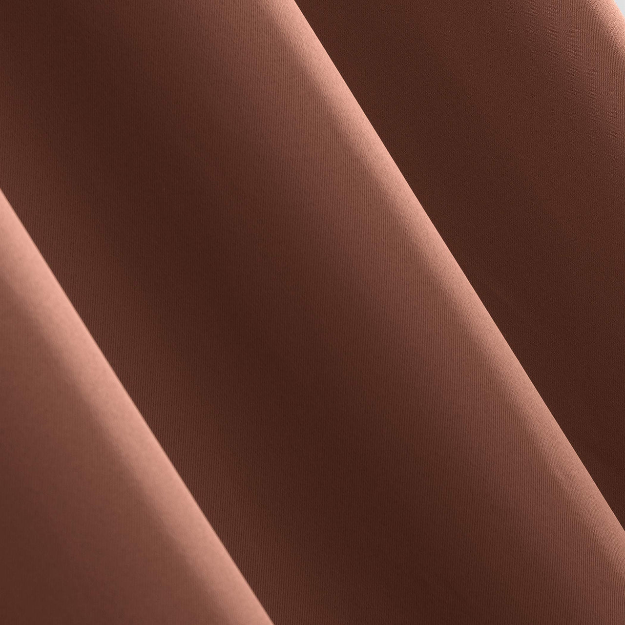 Sun Zero Easton Energy Saving Blackout Grommet Curtain Panel, 40" x 63", Terracotta Orange