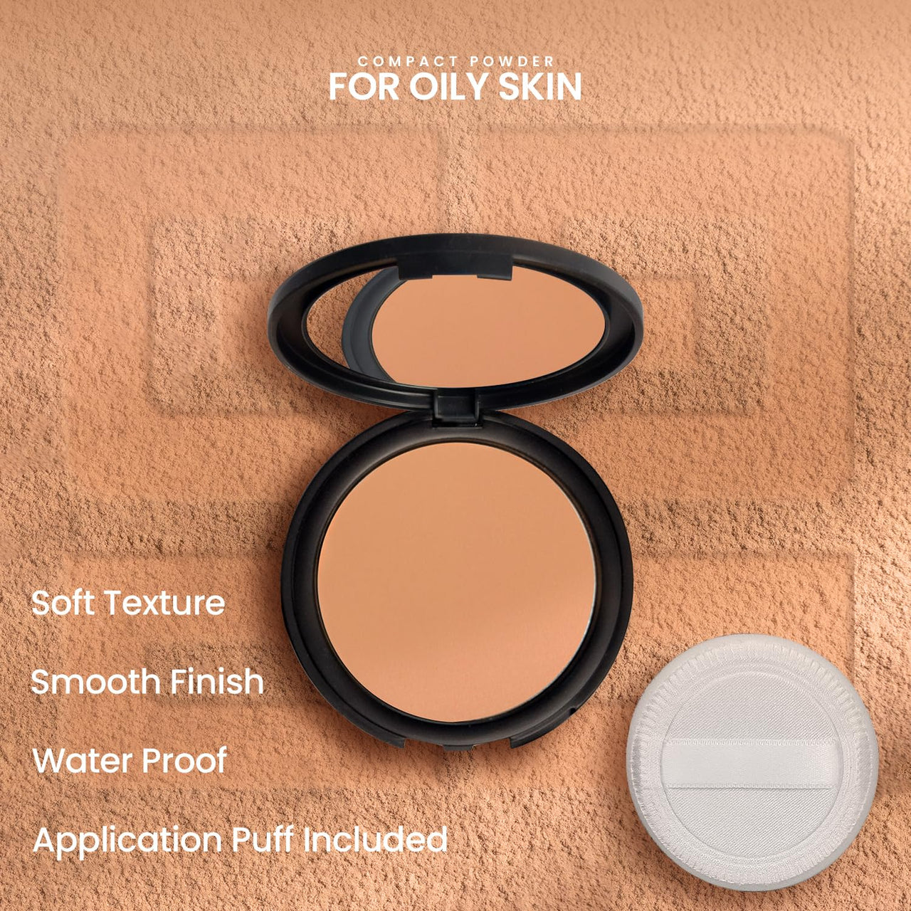 STARSTRUCK BY SUNNY LEONE Matte Finish Compact Powder - Medium | Foundation Powder with SPF Protection | Face Makeup | Non Greasy Non Sticky For Indian Skin | All Skin Type