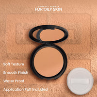 STARSTRUCK BY SUNNY LEONE Matte Finish Compact Powder - Medium | Foundation Powder with SPF Protection | Face Makeup | Non Greasy Non Sticky For Indian Skin | All Skin Type