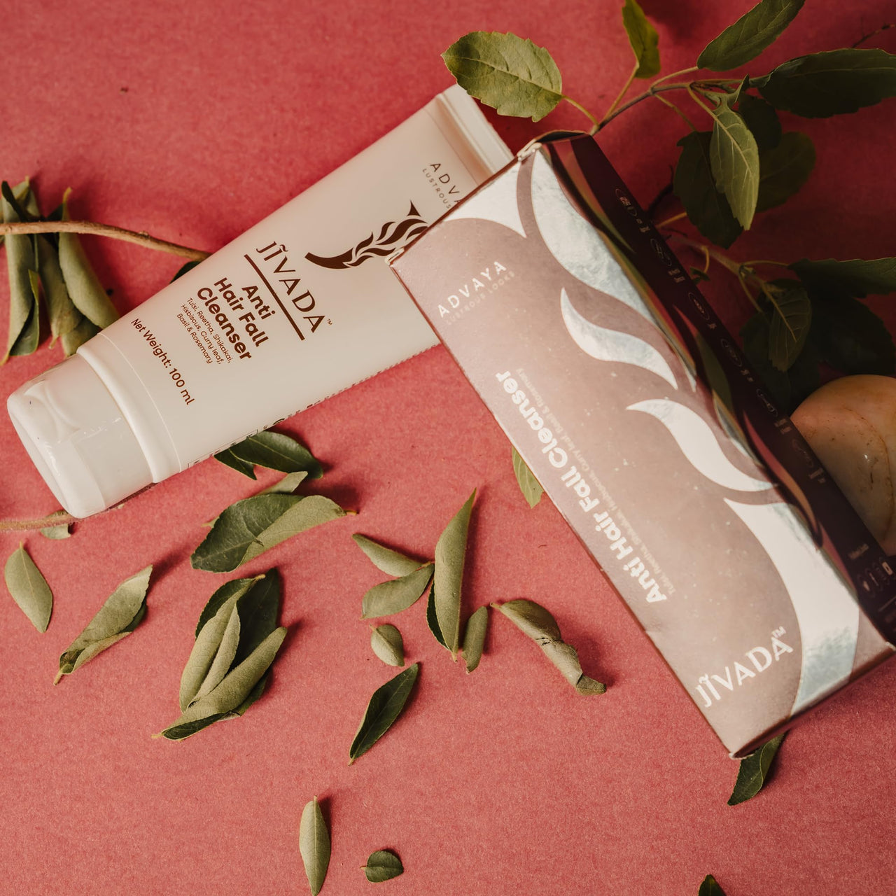 JIVADA Anti-Dandruff & Hairfall Cleanser | Soothes Itchy Scalp & Redness | Controls Hair Thinning | Curry Leaf, Rosemary, Shikakai, Basil | Dermatologically Tested | Sulphate & Paraben Free | 100ml