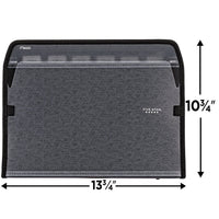 Five Star 7 Pocket Expanding File Organizer, Plastic Expandable File Folders with Customizable Tabs & Clear Cover, Holds 11