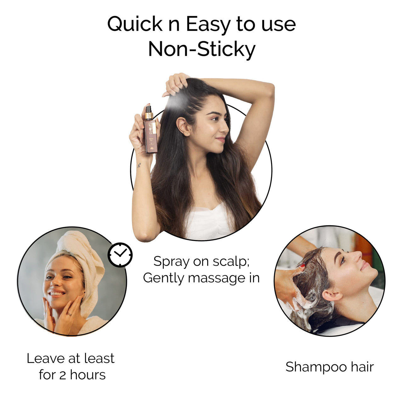 PYOURA Healthy Scalp Hair Growth Amla Spray Serum, Non-Sticky Hair Mist for Dry Itchy Scalp, Dandruff & Heat Protection, Helps Improve Henna Tone, Natural Ayurvedic Herbal Extract of Fresh Amla, 100ml