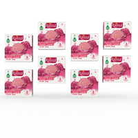 Raissa Nawabi Gulaab Cream Soap, 85g (Pack of 8) | Natural Rose Extracts| Luxurious Aroma & Gentle Skincare | Alcohol-Free Fragrance | No Harsh Chemicals