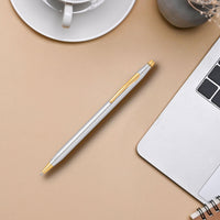 Cross Classic Century Refillable Ballpoint Pen, Medium Ballpen, Includes Luxury Gift Box - Medalist Chrome Chrome -Medalist