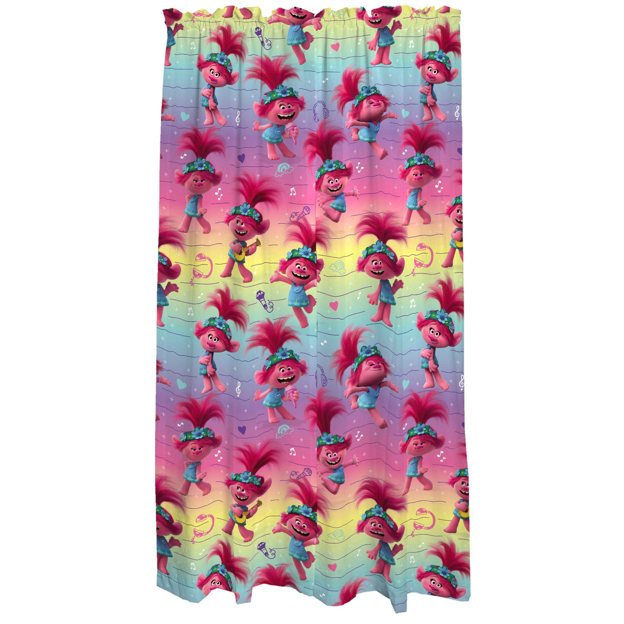 Franco Kids Room Window Curtains Drapes Set, 82 in x 84 in, Trolls World Tour