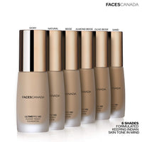 FACESCANADA Ultime Pro HD Runway Ready Liquid Full Coverage Foundation For All Skin Types - Natural,30Ml|Radiant Flawless Finish|Hd High Coverage|Blends Easily|Longwear|Natural Dewy Skin,Pack Of 1