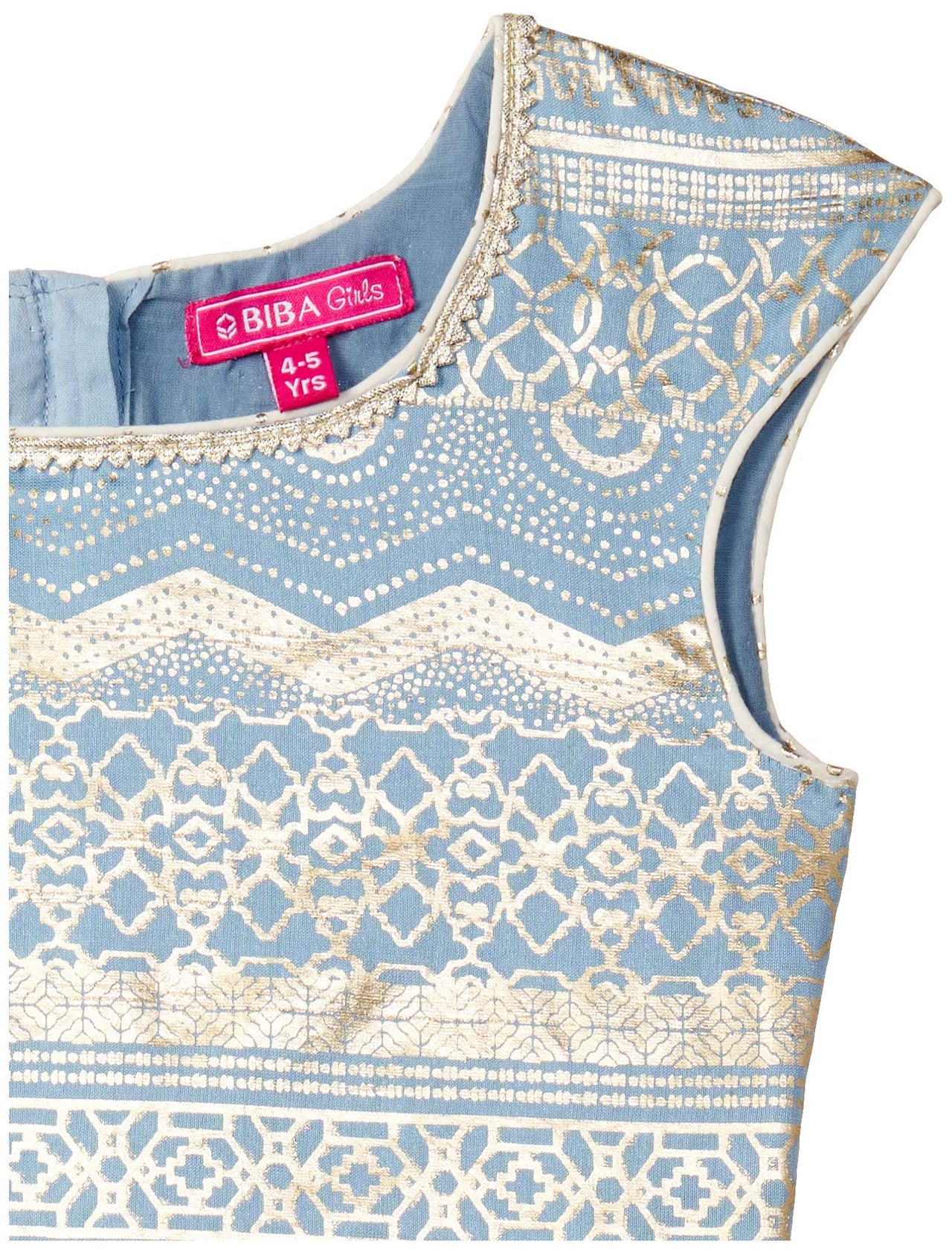 BIBA Girl's  Synthetic Lehenga Set