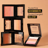Hilary Rhoda Shimmer Bricks Highlighter Palette | Bronzers, Highlighters & Blushes | Highly Pigmented | Long Lasting & Illuminating Glow - 8.1g (Shade - 05)