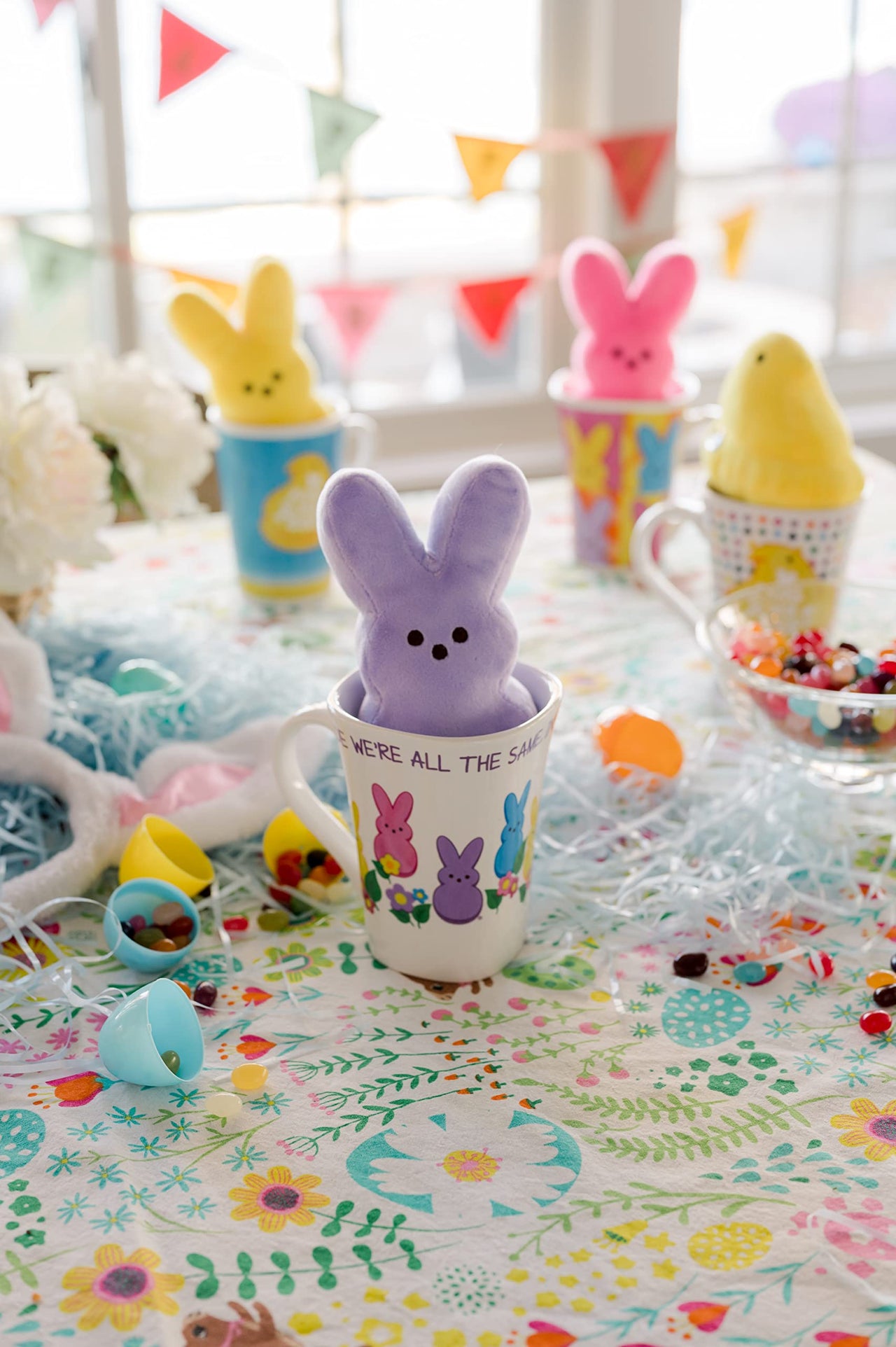 Animal Adventure Peeps Collectible 6" Peeps Plush and Mug Giftset Purple Peep in a 15oz Mug Mug and Plush
