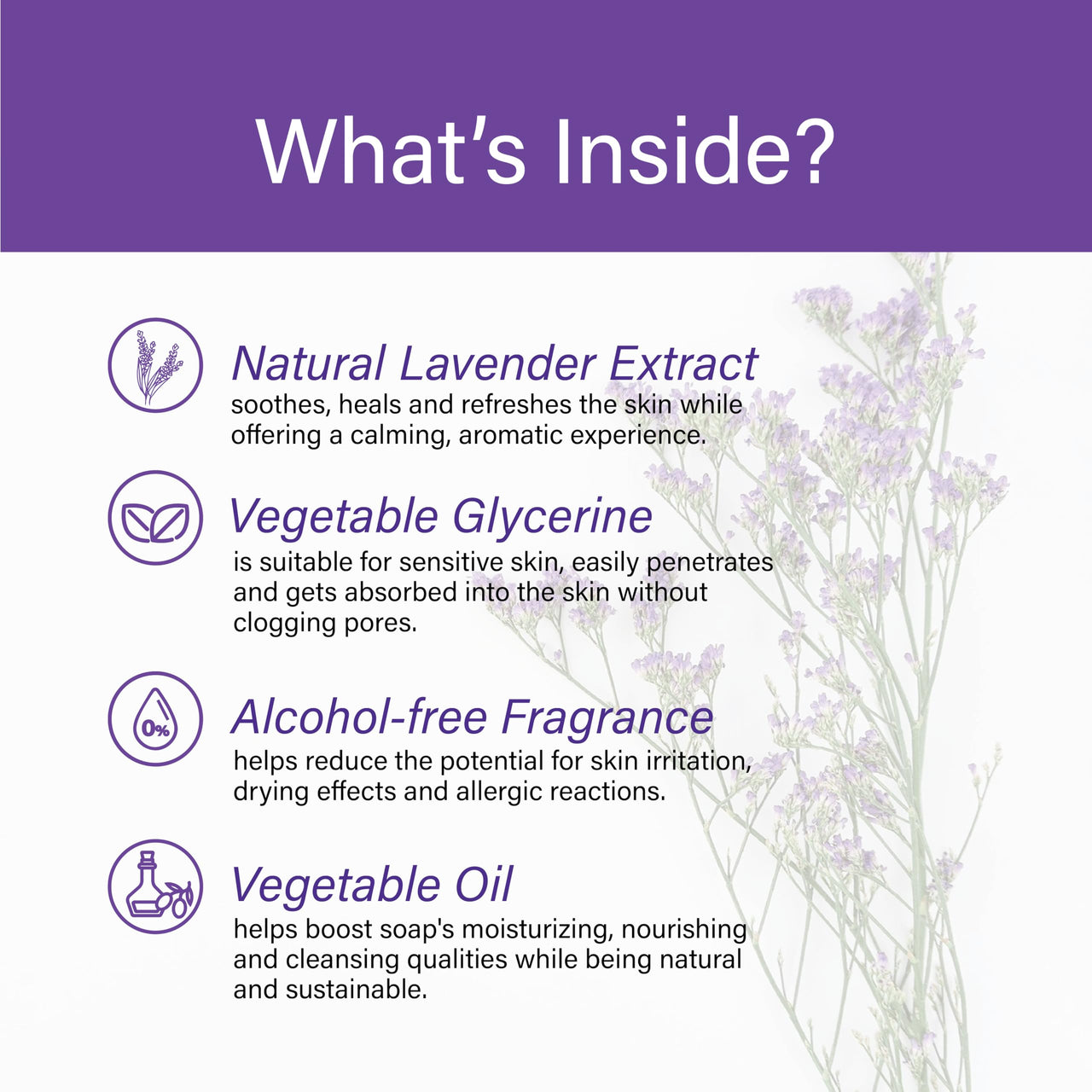 Raissa Bath Soap, 125g (Pack of 6) Nawabi Gulaab, Lavender Love and Mysore Mallige | Alcohol-Free Fragrance | No Harsh Chemicals -Jasmine, Rose and Lavender Fragrances