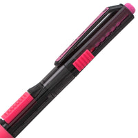 Pentel Quick Click Pop Mechanical Pencil, (0.7mm) Medium 2B Lead, Black Barrel W/Pink Trim Box of 12 (PD217AP)