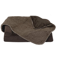 Furhaven Waterproof & Self-Warming Throw Blanket for Dogs & Indoor Cats, Washable & Reflects Body Heat - Terry & Sherpa Dog Blanket - Espresso, Small Blanket - Terry & Sherpa (Espresso) 30.0