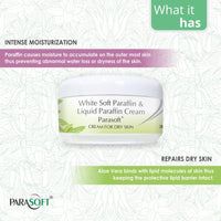 Parasoft Cream for Dry & Dehydrated Skin Intense Moisturizer Nourishing Cold & Winter Cream with Goodness of Aloe vera for both Men & Women Non-Greasy Paraben Free -200 GM