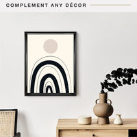 MCS Trendsetter 20x28 Poster Frame Black High-Gloss, Vertical & Horizontal Wall Hanging Large Picture Frame for Photos, Posters & Art Prints (1-Pack) 20 x 28 in Single