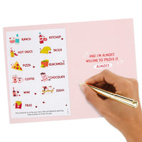 Hallmark Funny Anniversary Card, Love Card, Romantic Birthday Card (I Love You More Than Fill in the Blank Stickers)