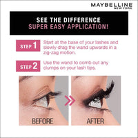 Maybelline New York Hypercurl Mascara, Curls Lashes, Highly Pigmented Colour, Long-lasting, Washable, Black 9.2ml (Pack of 2)
