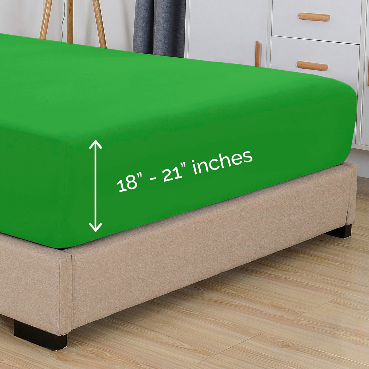 Elegant Comfort 1500 Premium Hotel Quality 18-24 Inches Deep - Extra Deep Pocket Single Fitted Sheet for High Mattress, Luxury and Softest, Smart Pocket - Wrinkle Free, California King, Marine Teal Cal King - EXTRA DEEP Pocket