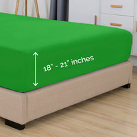 Elegant Comfort 1500 Premium Hotel Quality 18-24 Inches Deep - Extra Deep Pocket Single Fitted Sheet for High Mattress, Luxury and Softest, Smart Pocket - Wrinkle Free, California King, Marine Teal Cal King - EXTRA DEEP Pocket