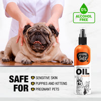 Wagging Tails Soothing Massage Pets Oil- 200ml for Dogs, Cats and Pet with Vitamin E | Natural Oil use to Controls Hair Fall & Improves Coat Shine and Softness