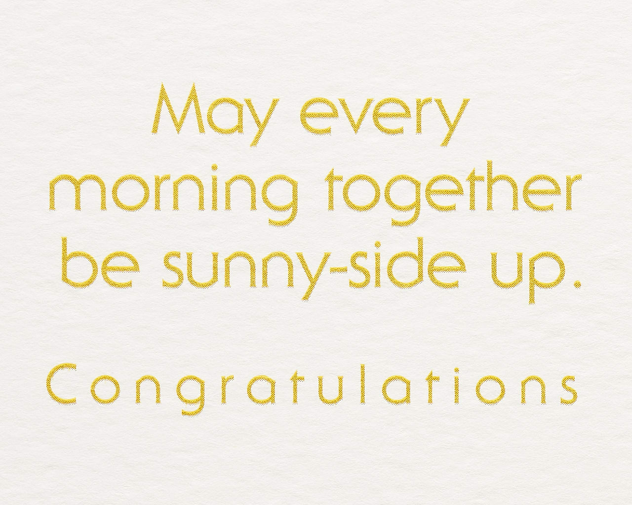 American Greetings Funny Wedding Card (Sunny-Side Up)
