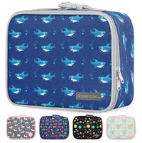 Simple Modern Kids Lunch Box for Toddler | Reusable Insulated Bag for Boys | Meal Containers for School with Exterior and Interior Pockets | Hadley Collection | Shark Bite Hadley Lunch Box -Shark Bite