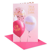 American Greetings Birthday Card for Sister (Hooray!) Hooray!