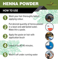 The Forest Herbs Natural Care from Nature Henna and Indigo Leaves Powder Combo (200gm Each) Total 400g | No Added Preservative and Additives | Non-GMO