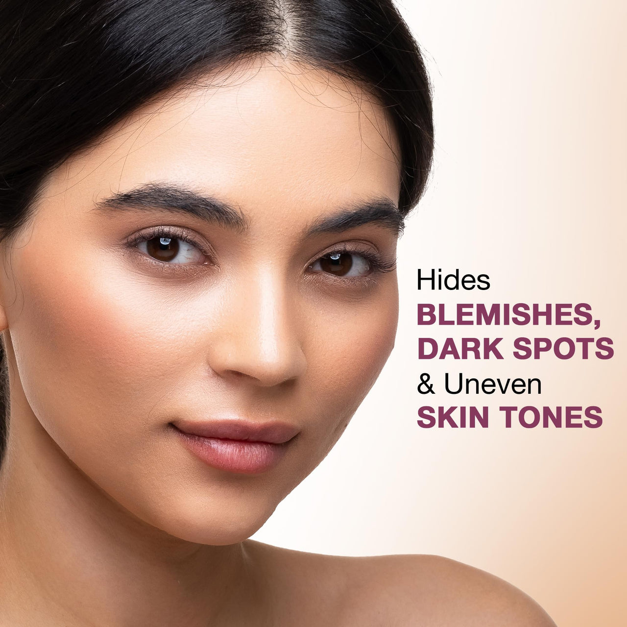 Hilary Rhoda Perfect Skin Cream Foundation | Buildable Coverage & Lightweight | Waterproof & Matte Finish | Blendable Foundation - 8.5g (Ivory - Shade 01)