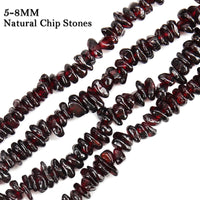 456 PCs Natural Chip Stone Beads, 5-8mm Irregular Multicolor Gemstones Loose Crystal Healing Garnet Rocks with Hole for Jewelry Making DIY Crafts