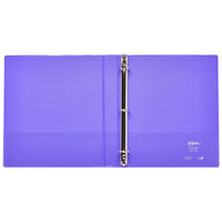 Avery Luxe Collection Durable Holographic 3 Ring Binder, Customizable View Cover, 1 Inch Round Rings, 1 Holographic Violet Binder (03226)