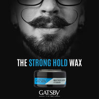 Gatsby Moustache & Beard Styling Wax - Strong Hold 25gm | Contains Natural Ingredients | Powered With Carnauba Wax For Day Long Hold | Non Sticky & Easy Wash Off | Strong Hold Beard Wax | Pack of 2
