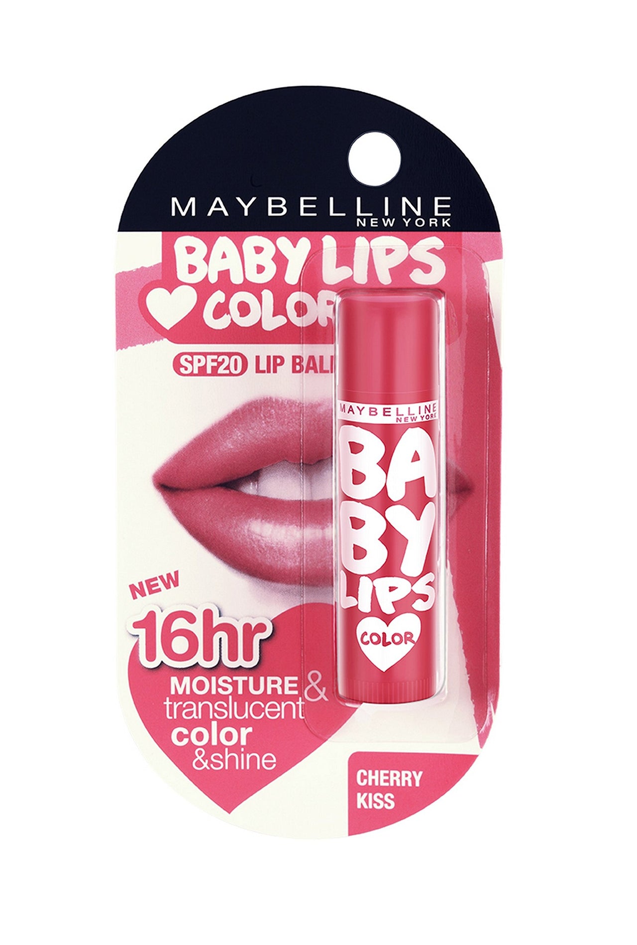 Maybelline New York Colossal Kajal, Black, 0.35g And Maybelline New York Baby Lips Lip Balm, Cherry Kiss, 4g